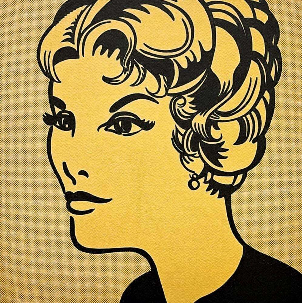 After Roy Lichtenstein, "Heand Yellow And Black", 1990s, Silk Screen photo for sale