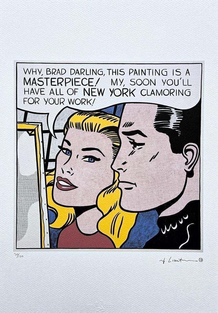 Roy Lichtenstein, "Masterpiece", 1990s, Silk Screen