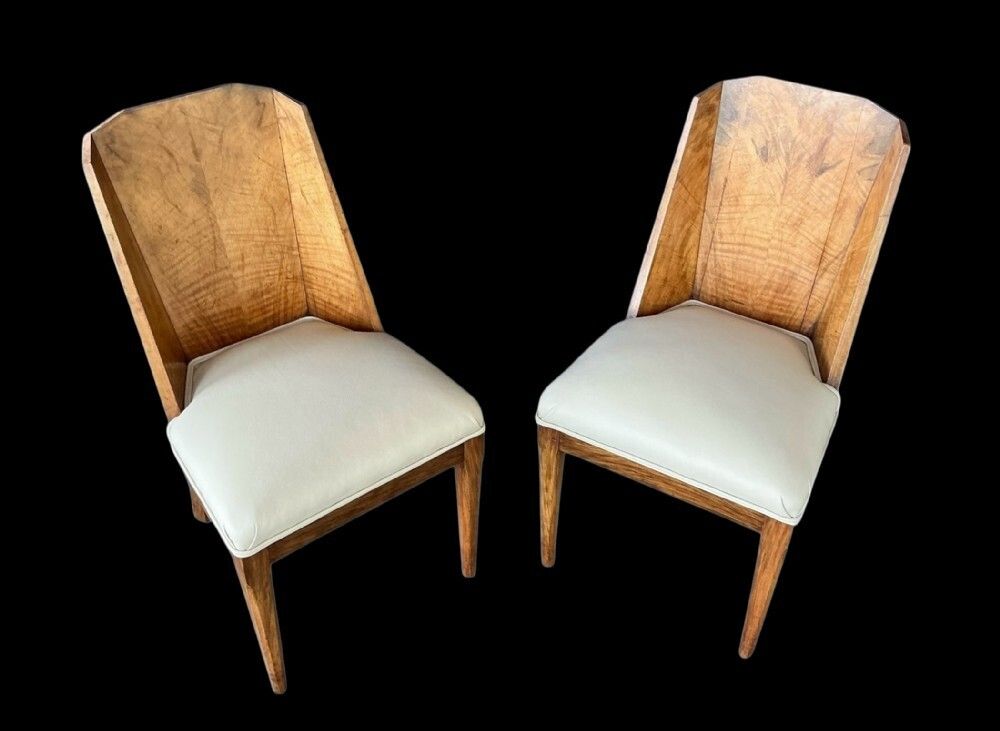 photo for sale Pair Of Side Chairs By Hille, 1930s
