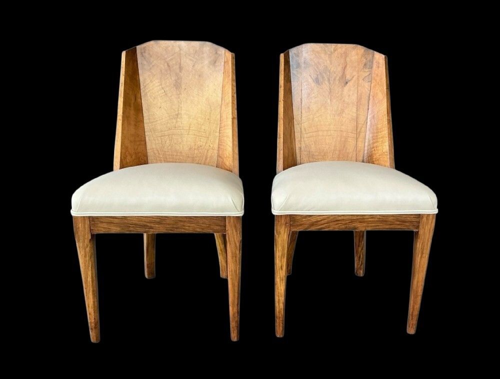Furniture Pair Of Side Chairs By Hille, 1930s photo