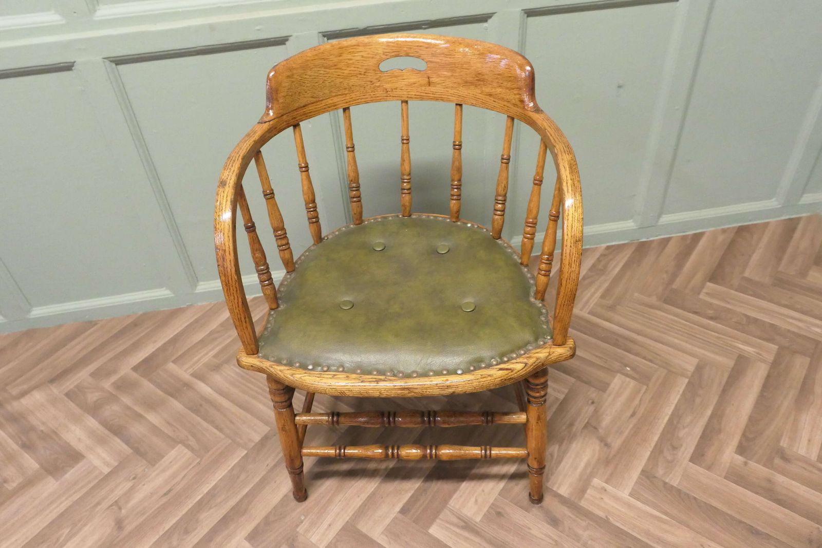 Golden Oak Smokers Bow Office Or Desk Chair photo Furniture