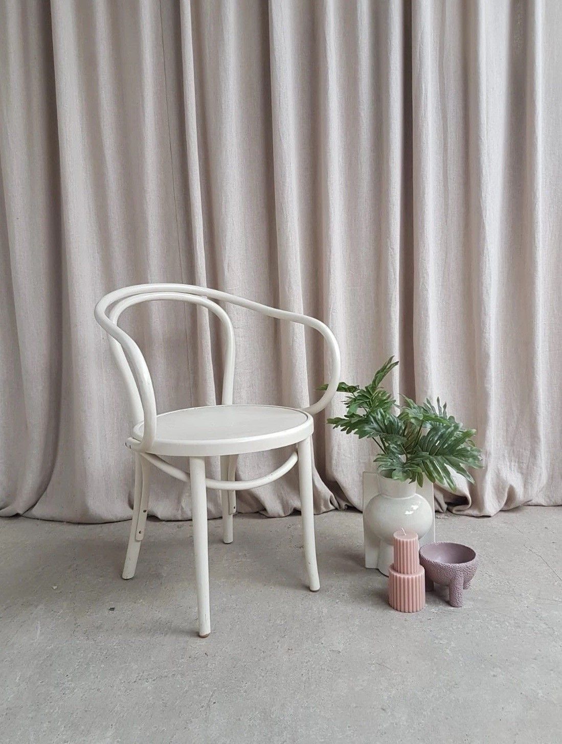 Vtg Late Mid Century Vdn Fakta Bentwood Armchair Desk Chair Bauhaus Retro R922