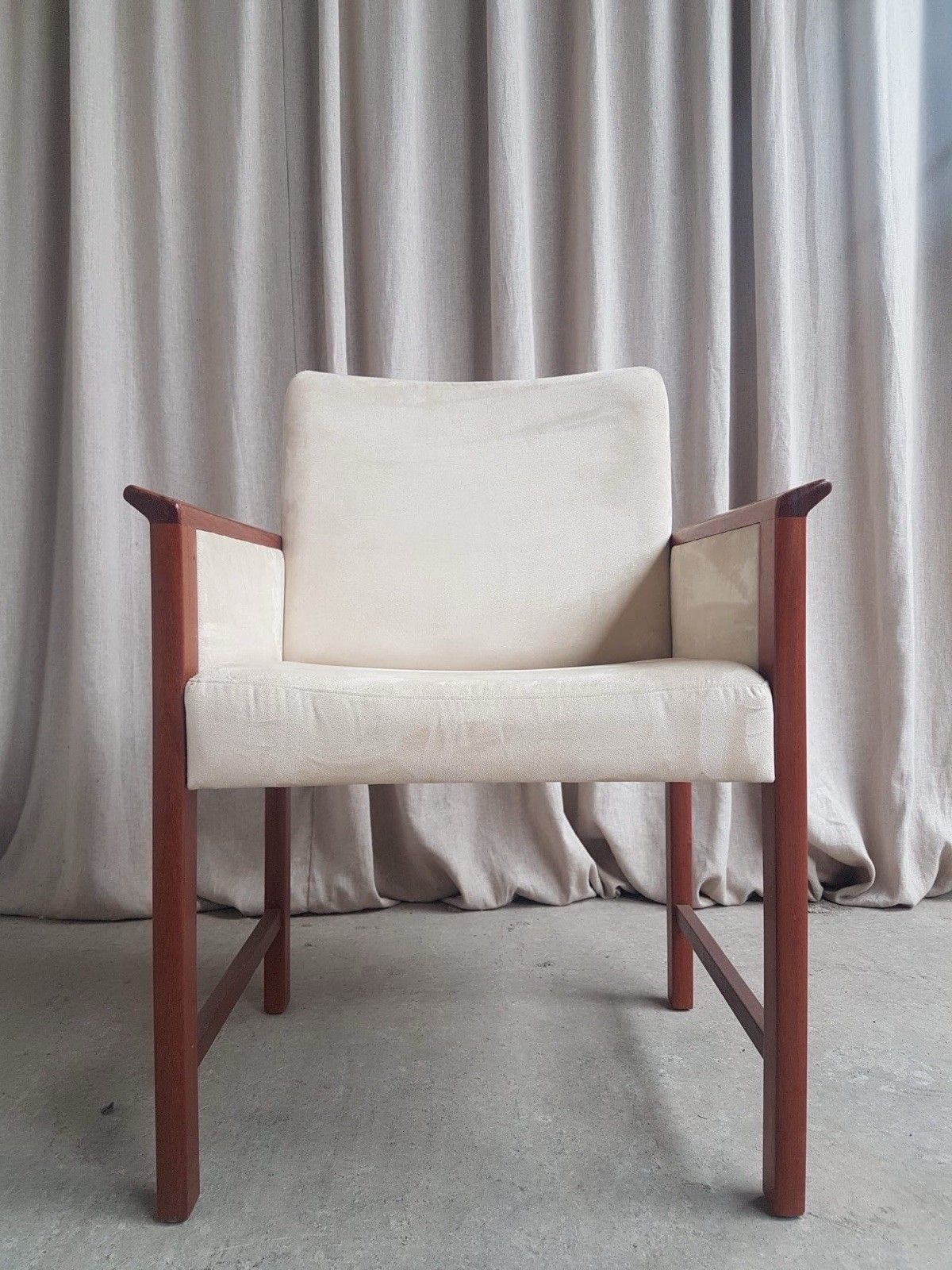 Vtg Mid Century Danish Desk Chair Armchair By Bondo Gravesen Møbler Retro R923 photo for sale