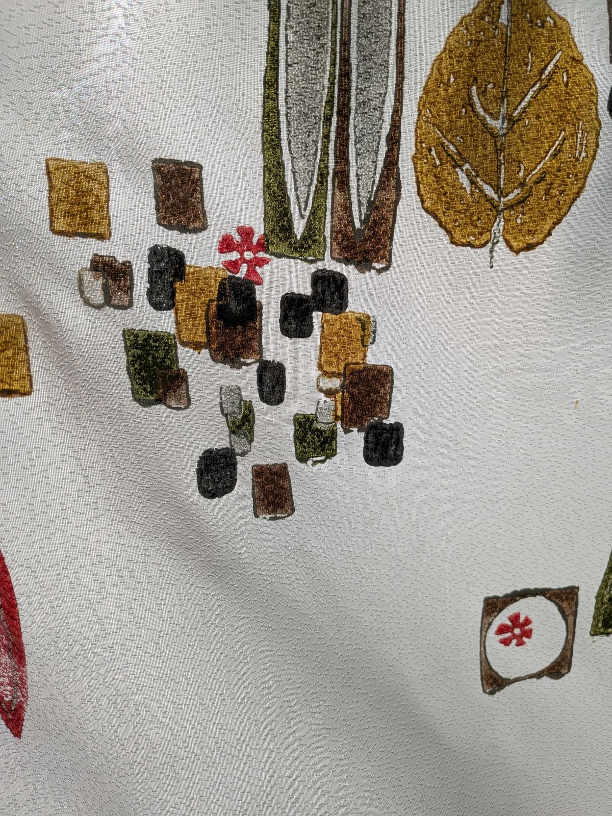 Vintage Mid 60's 9 Mtr X 113 W Curtain Fabric Piece Art Fiberglass 1.5kg photo for sale