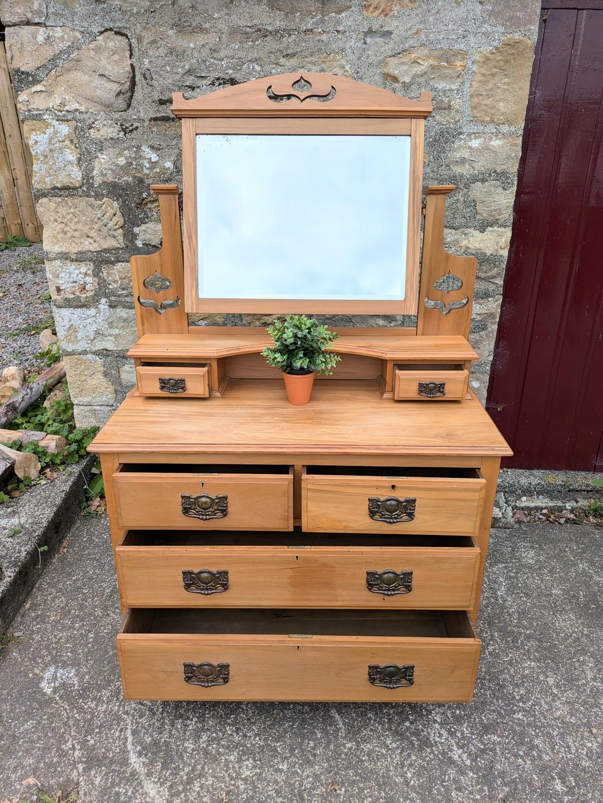 Large Antique Chest Of Drawers photo for sale