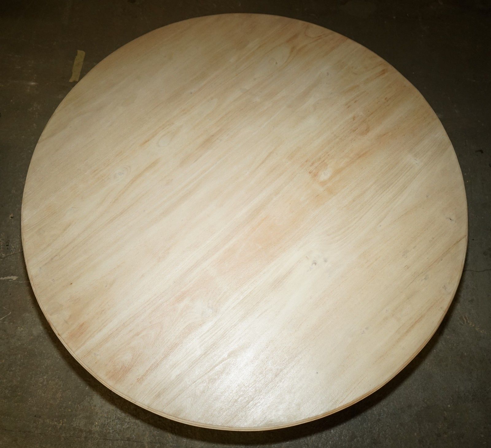 Large Antique Mahogany Limed Round Dining Table Seats Upto Six People Well photo buy