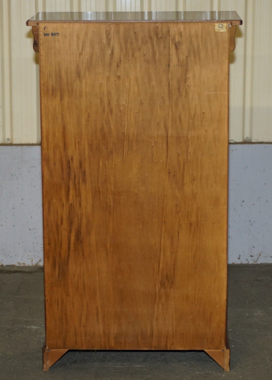 1250.0 Extra Large Consorzio Mobili Tallboy Drawers In Cherry Wood, Huge Storage photo