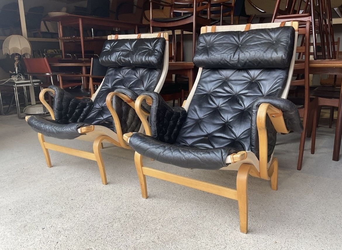 Pernilla Lounge Chairs /Armchairs By Bruno Mathsson, Sweden 1970 photo for sale