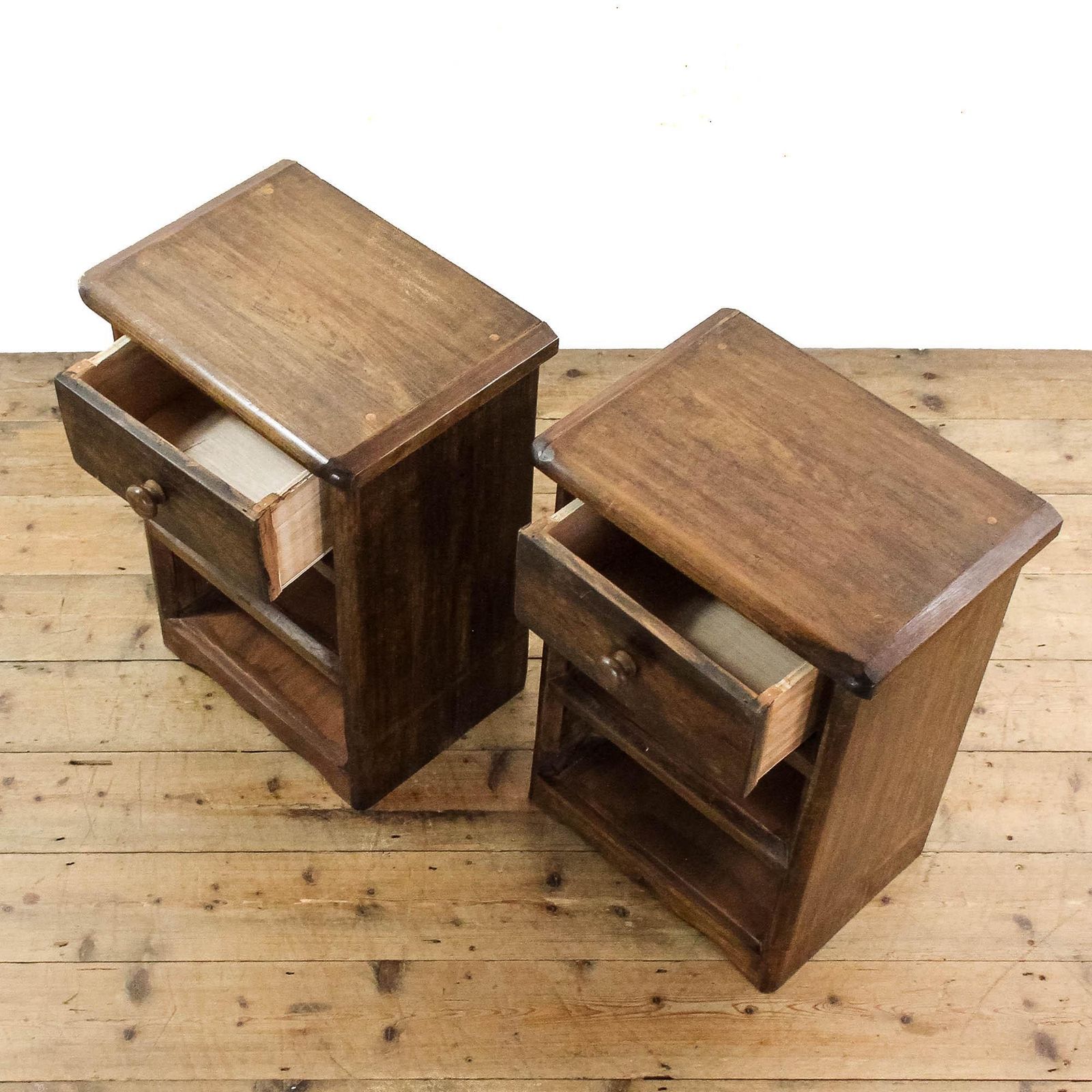 Pair Of Rustic Bedside Cabinets | Bedroom Storage | Pair Of Cabinets | Pitch Pine Chest | Reclaimed Cabinets photo vinterior