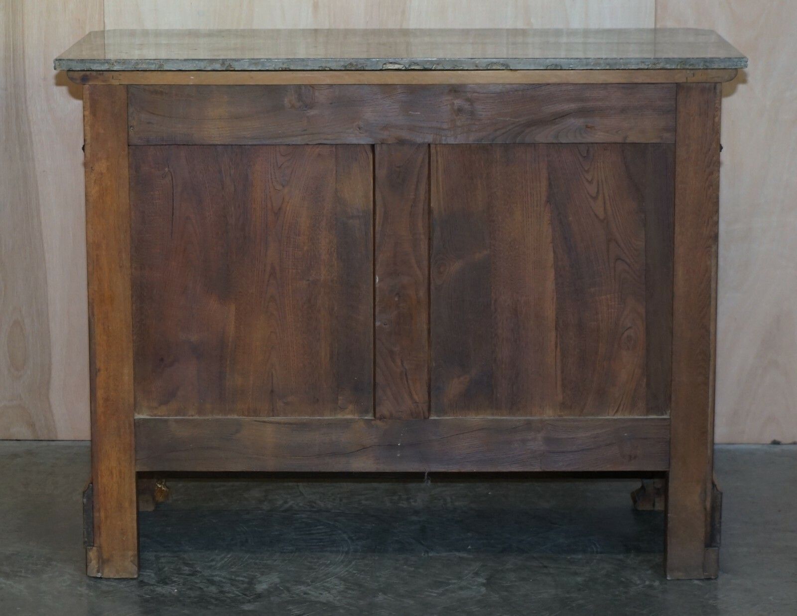 photo furniture Antique Circa 1860 Walnut & Marble Topped Chest Of Drawers With Original Key