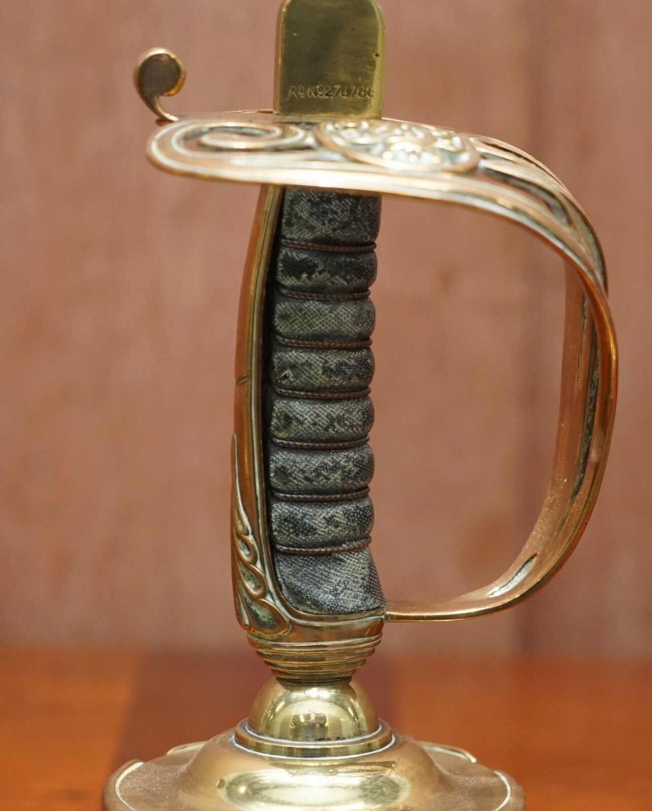 Pair Of Benham & Froud Vr Stamped British Army 1905 Sword Handle Candlesticks photo for sale