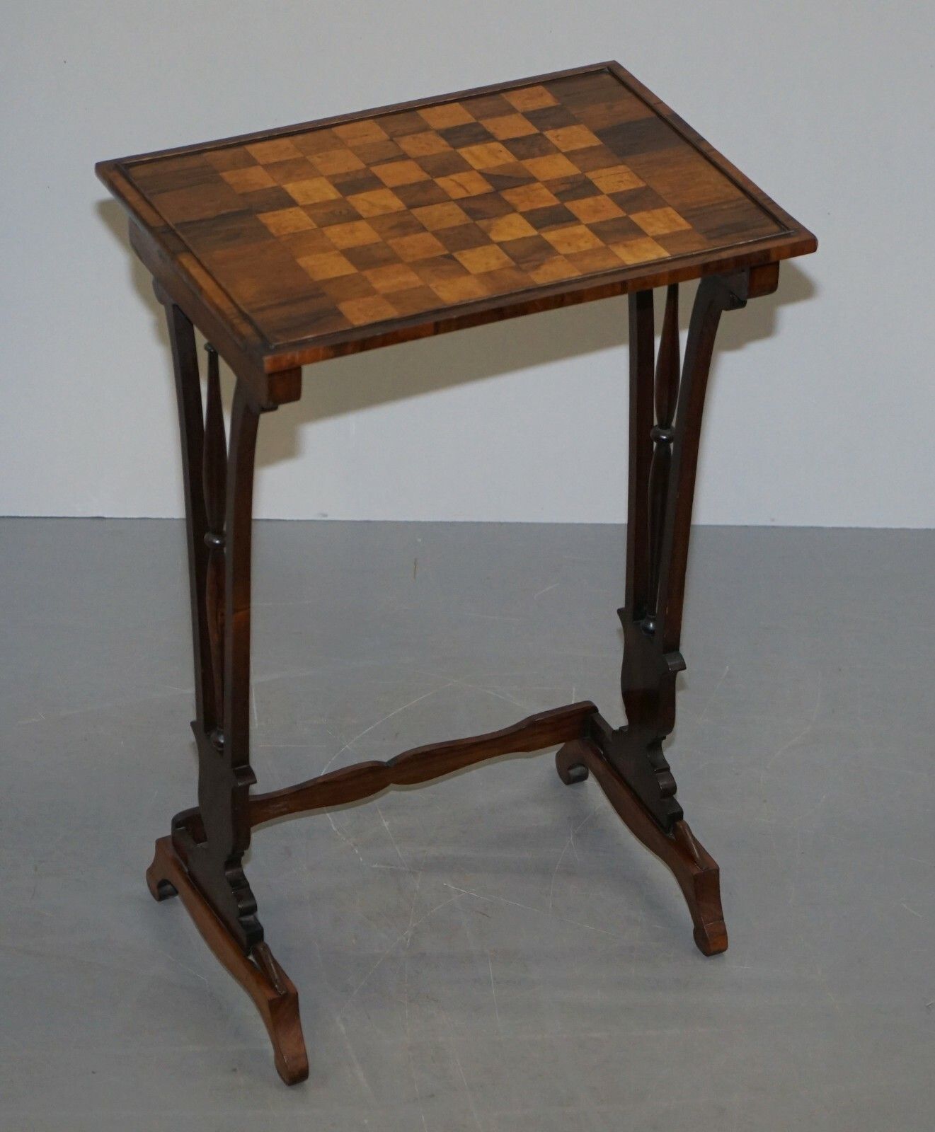 Fine Regency Nest Of Rosewood Tables With Chessboard Top Attributed To Gillows photo Furniture