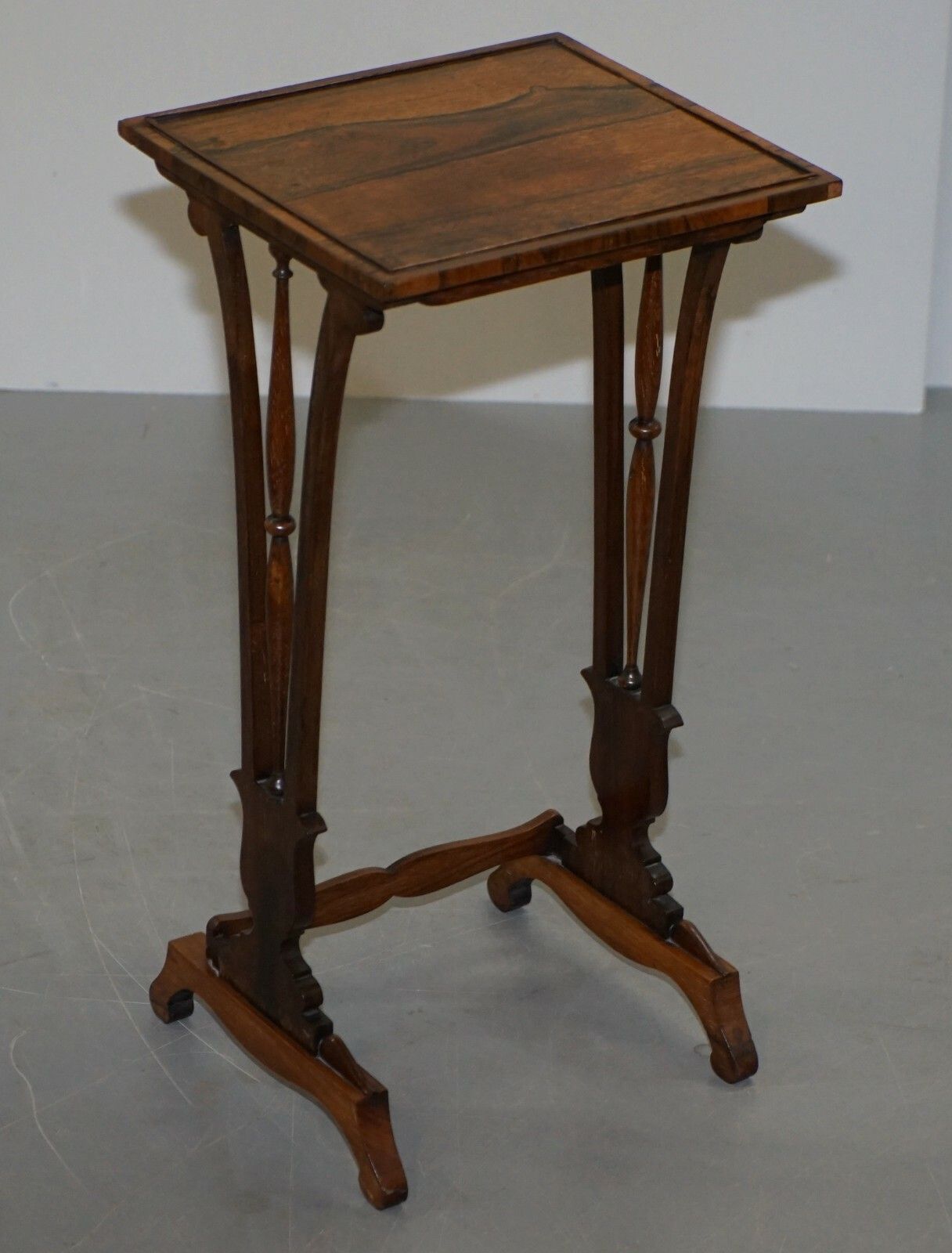 photo for sale Fine Regency Nest Of Rosewood Tables With Chessboard Top Attributed To Gillows