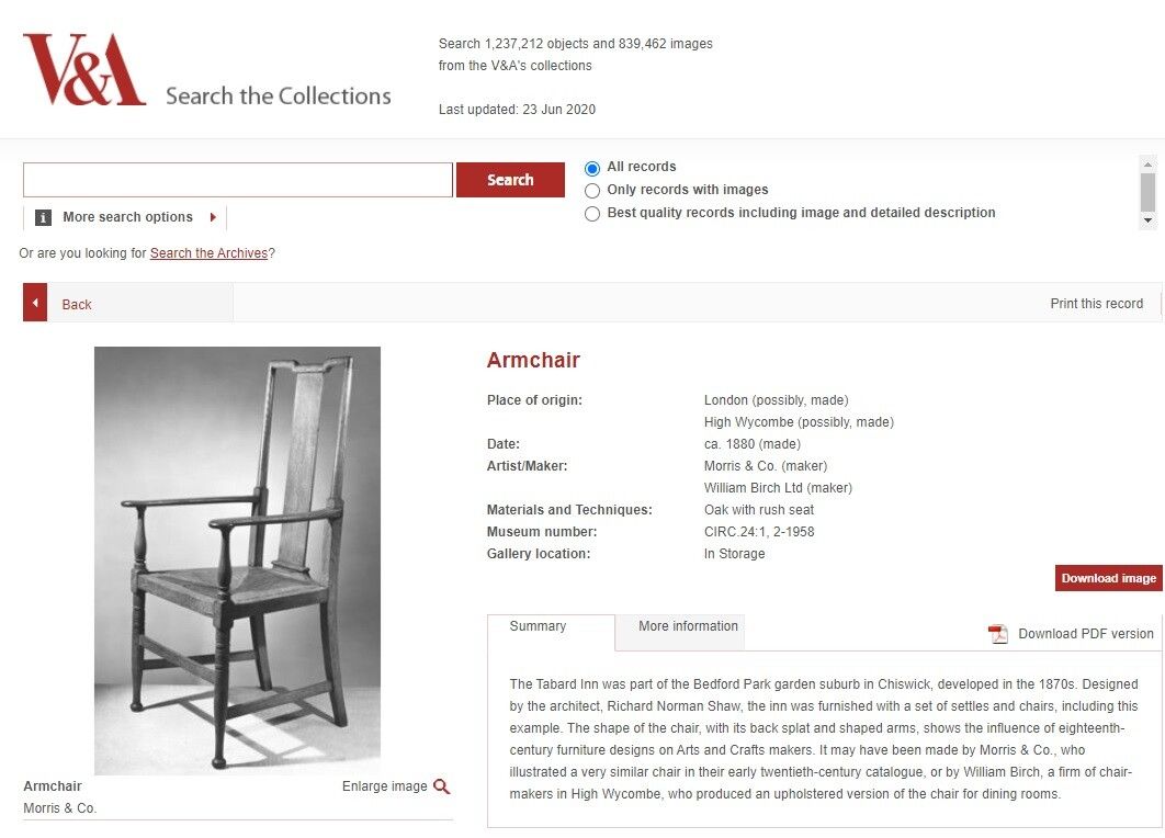 Restored Suite Of William Morris Richard Norman Shaw Tabard Bench & Armchairs photo furniture