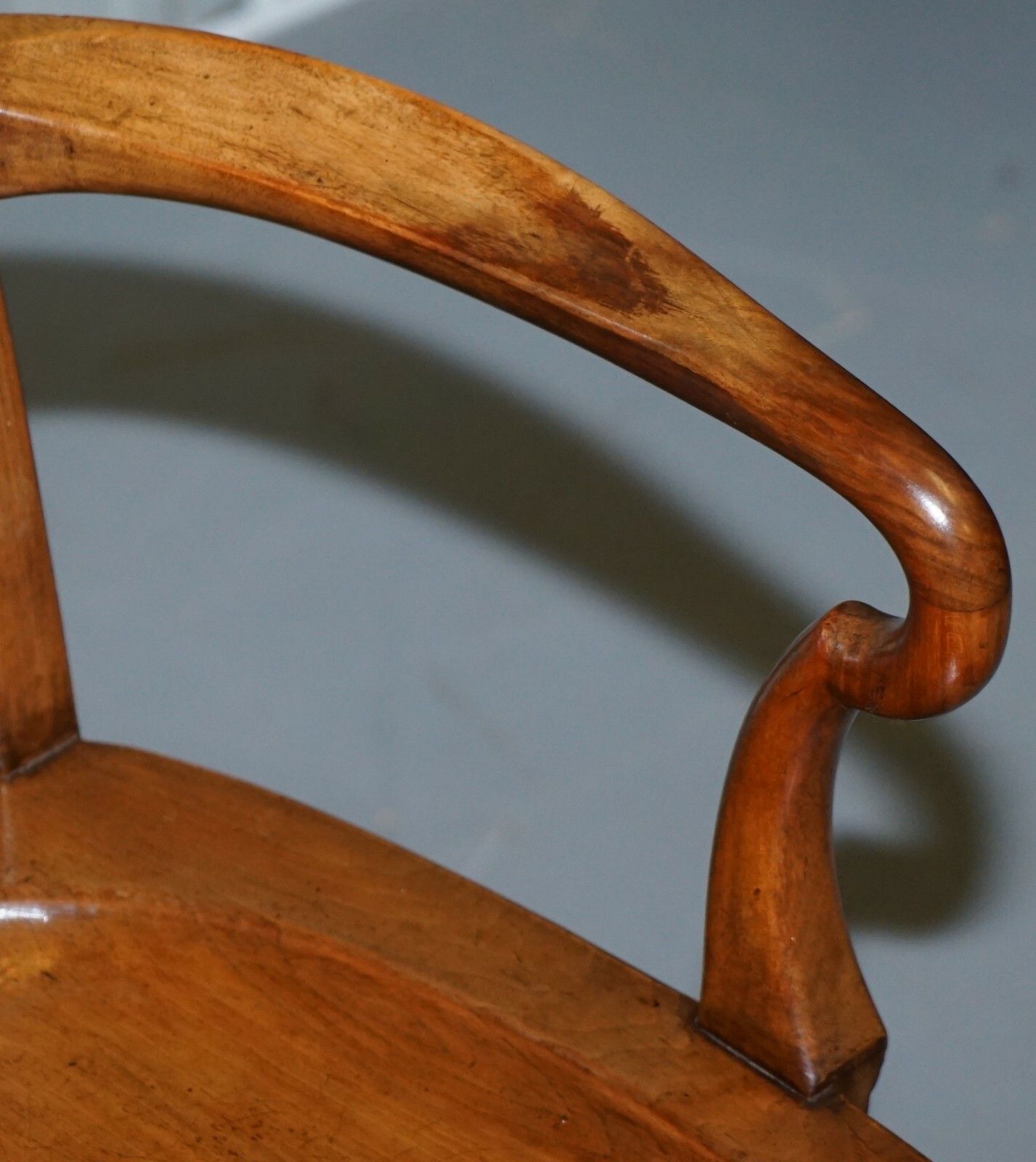 Lovely Victorian Howard & Son's Fully Stamped Office Desk Armchair In Walnut photo buy