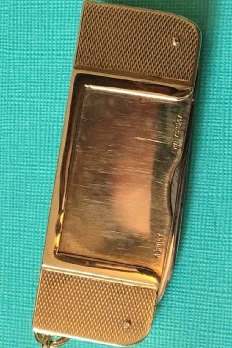 photo for sale Rare Sampson Mordan & Asprey 9 Carat Gold 18 Hole Gold Tool Telescopic Pencil