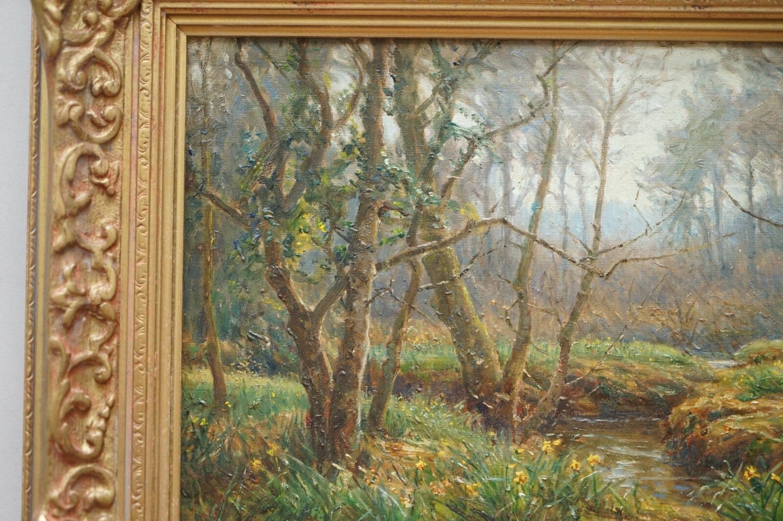 Frederick Golden Short New Forest Woodland Signed & Dated 1920 Oil Painting photo Art