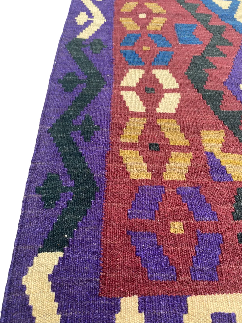 3x5 Kilim Flatweave Area Kitchen Bedroom Living Room Rug photo vintage