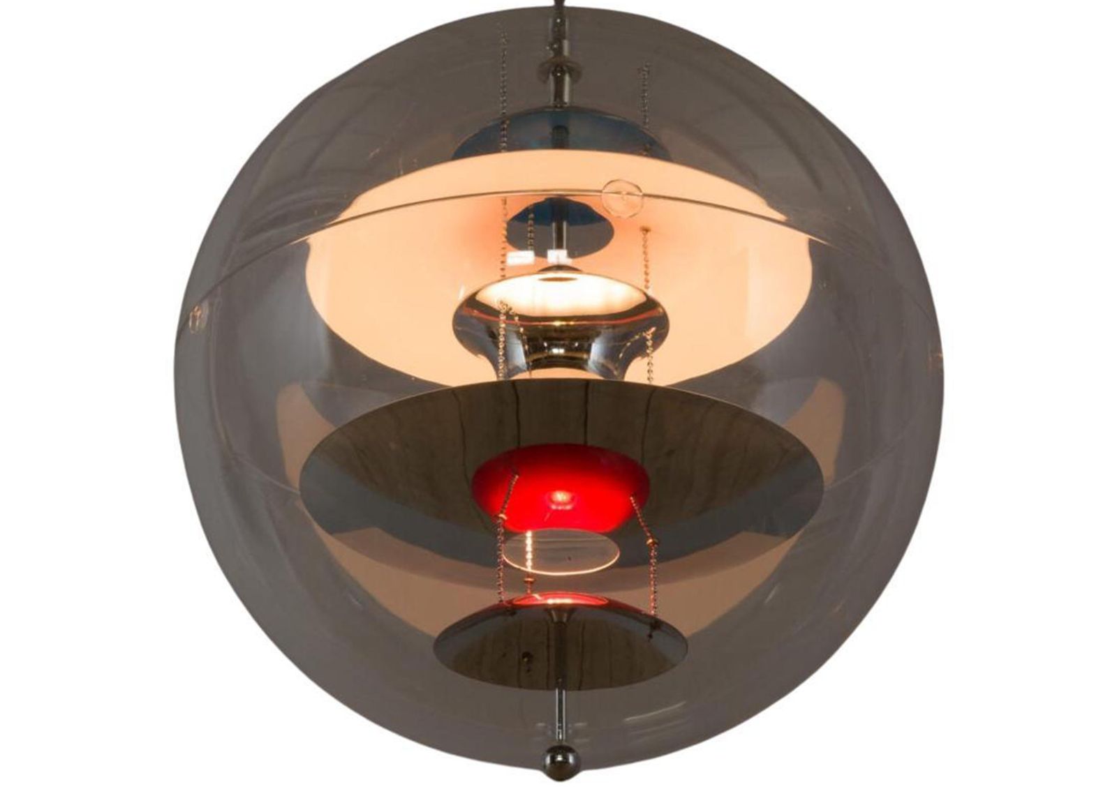 Verner Panton Cs607 Lucite Ceiling Pendant Light By Frandsen Lighting A/S Of Denmark Labelled To The Interior And Stamped photo furniture