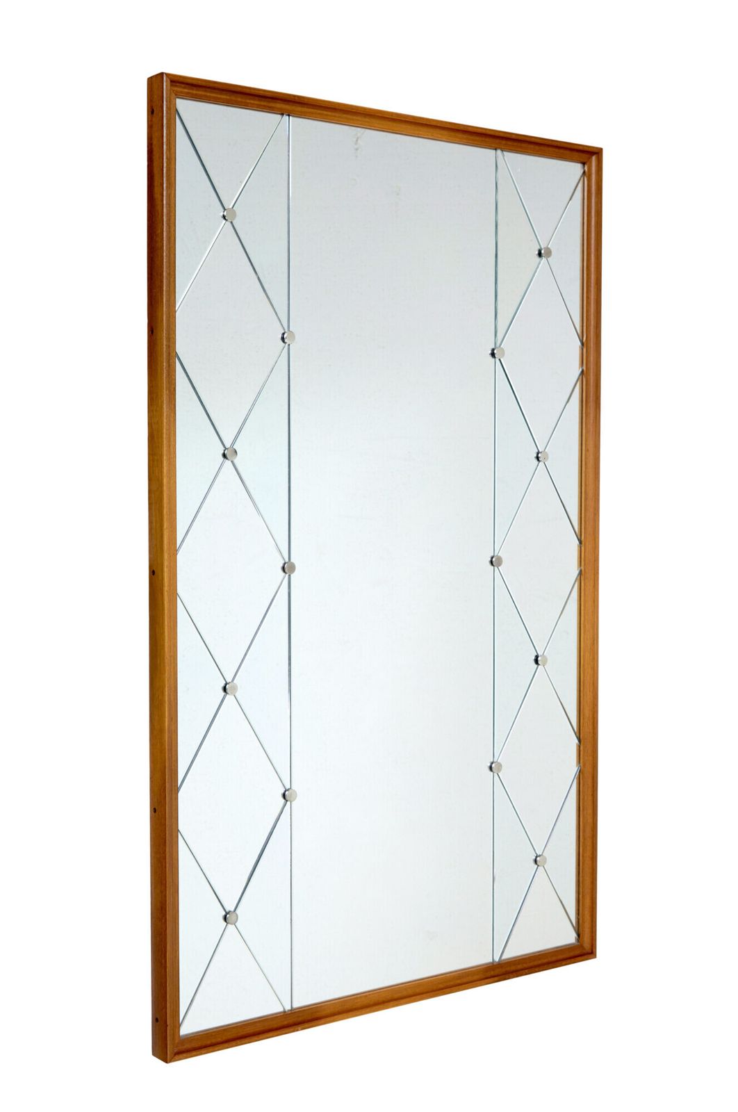 Scandinavian Mid Century Segmented Harlequin Wall Mirror photo Home Decor