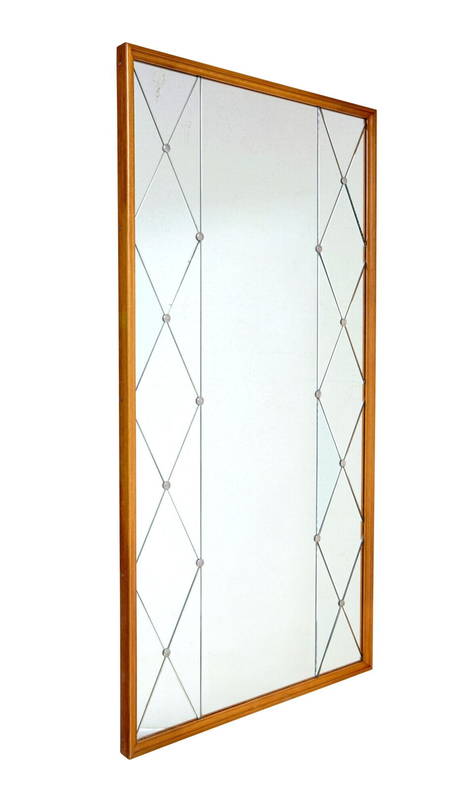 Mid 20th Century Swedish Segmented Bedroom Mirror photo furniture