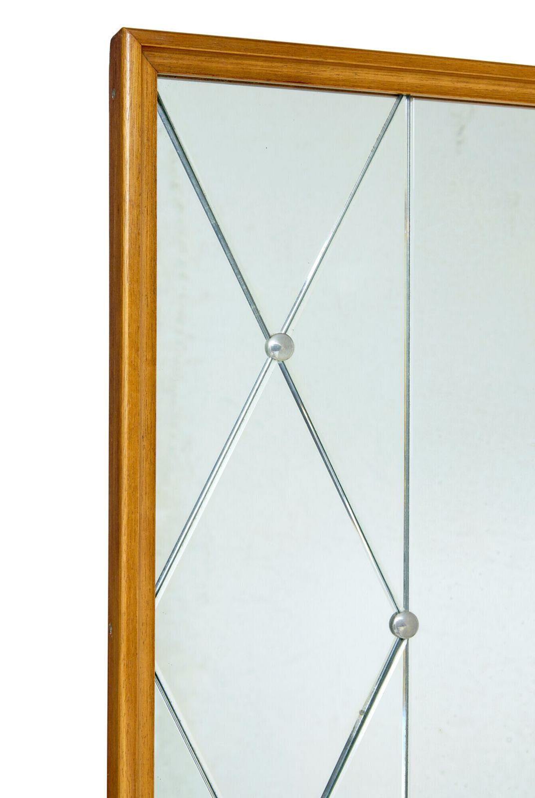 Mid 20th Century Swedish Segmented Bedroom Mirror photo for sale