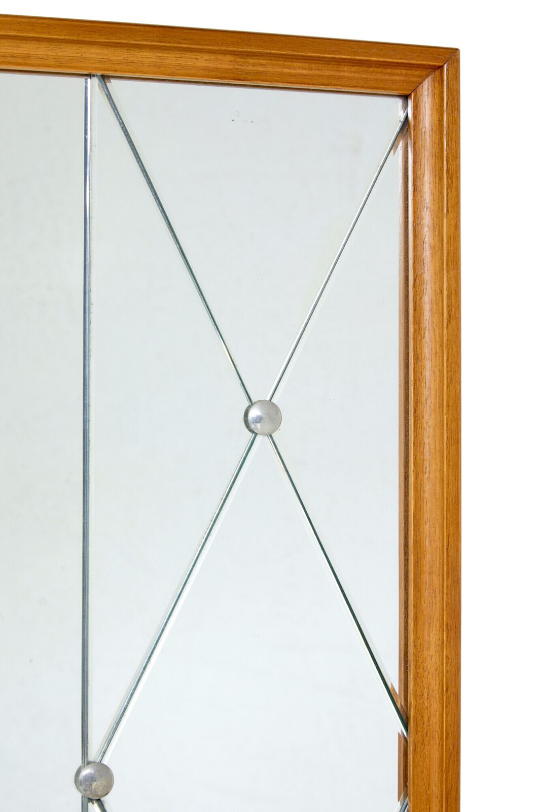 Mid 20th Century Swedish Segmented Bedroom Mirror photo Home Decor