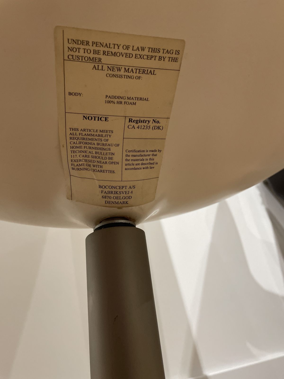 Bo Concept Xpo Swivel Chair 1990 White/Red Rare Immaculate photo 495.0