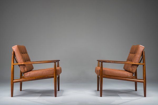 Set Of Model 118 Armchairs In Rosewood By Grete Jalk For France & Son, 1960s photo buy