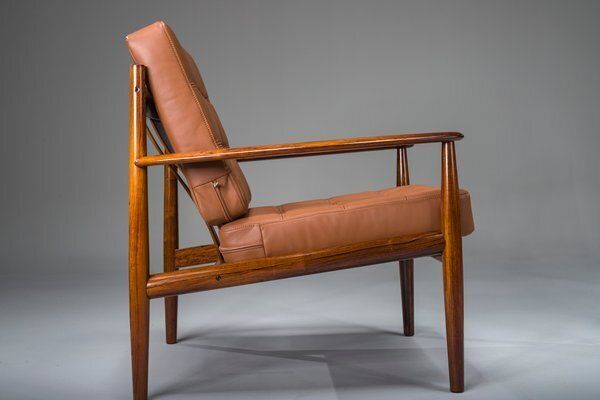 Set Of Model 118 Armchairs In Rosewood By Grete Jalk For France & Son, 1960s photo vintage