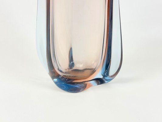 Art Glass Vase Attributed To Rudolf Beranek For Skrdlovice, 1960s photo Home Decor