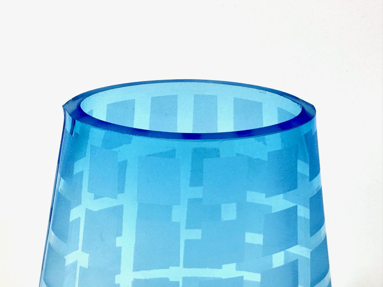 Mid Century Bohemian Geometric Vase, 1960s photo for sale