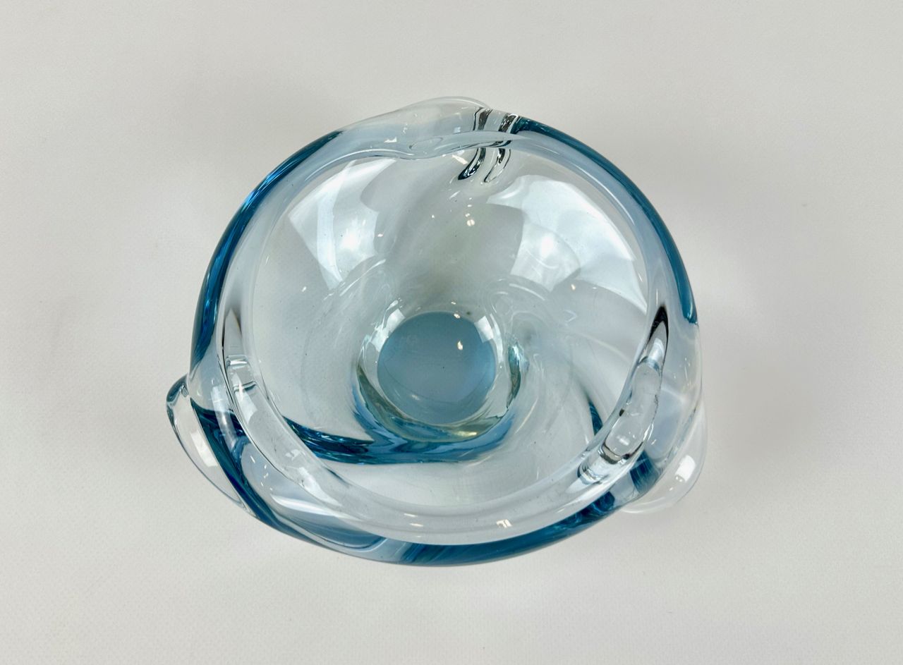 Art Glass Ashtray Attributed To Josef Hospodka For Chribska Sklarna, 1960s photo for sale