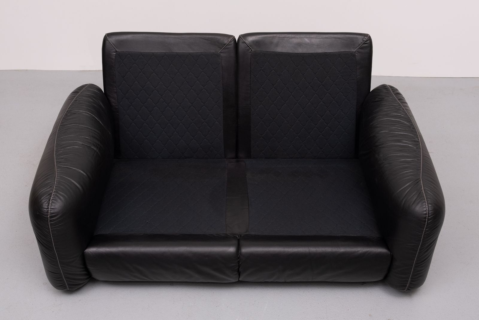 Black Leather Piumotto Sofa By Arrigo Arrigoni For Busnelli, Italy, 1970’s photo Furniture