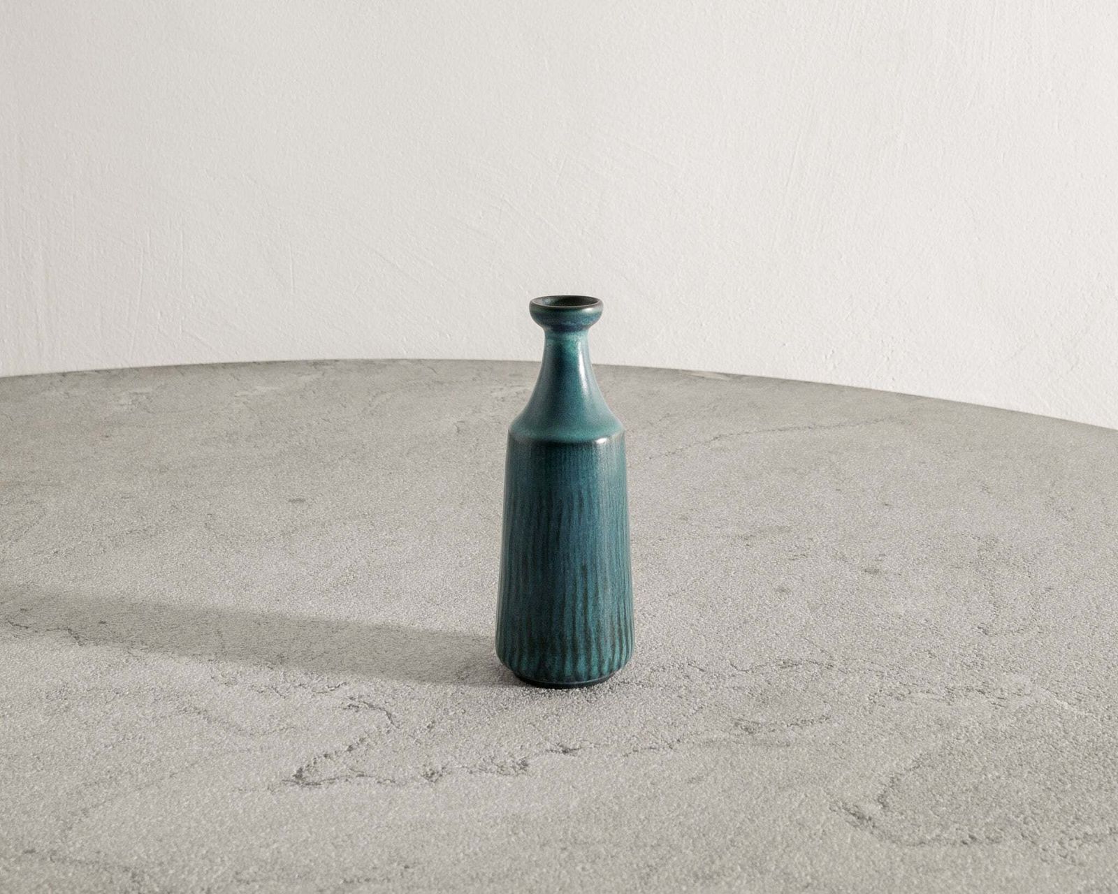 Vintage Swedish Mid Century Turquoise Blue Vase Gunnar Nylund, 1950s photo furniture