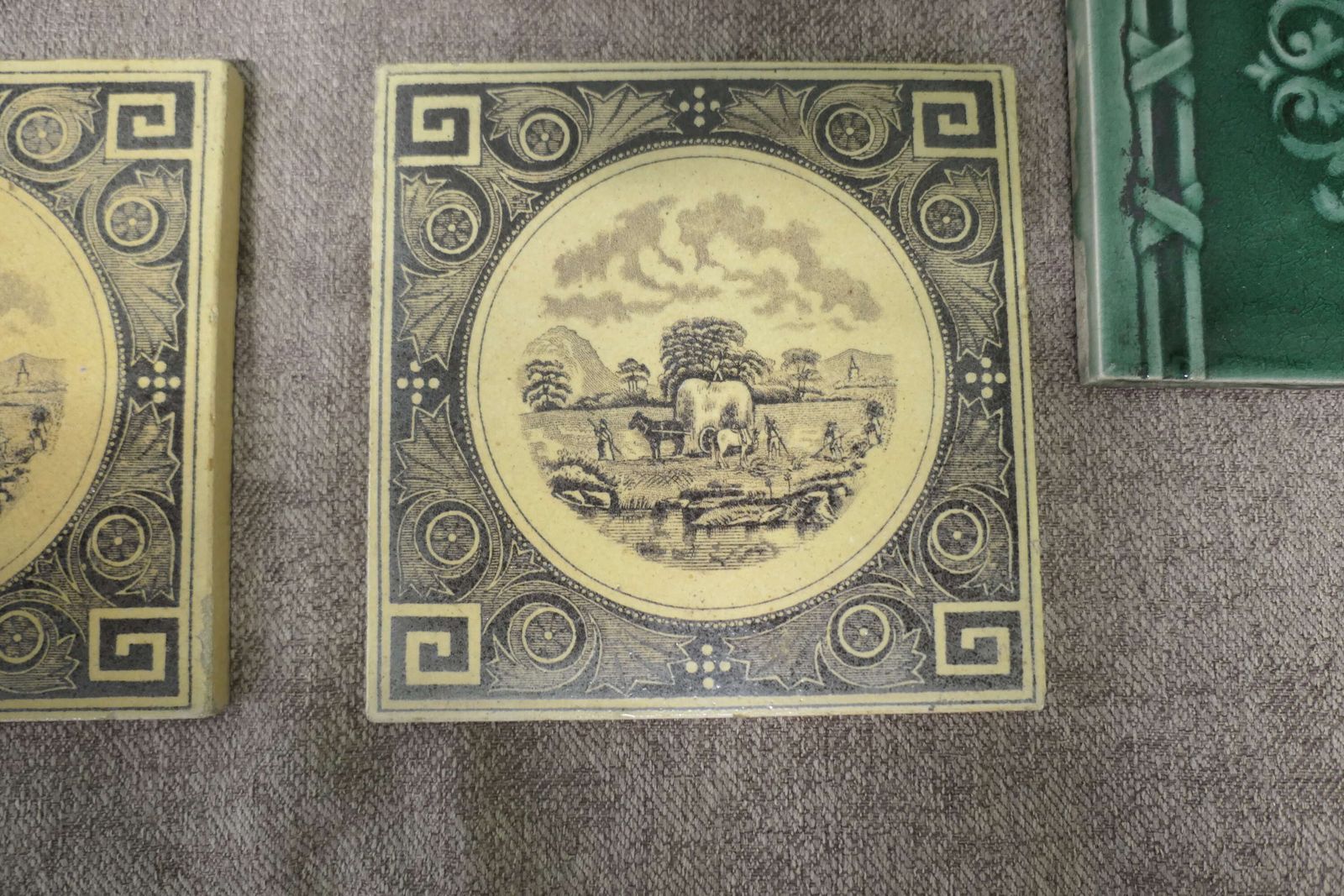 A Collection Of Victorian Ceramic Tiles photo vinterior