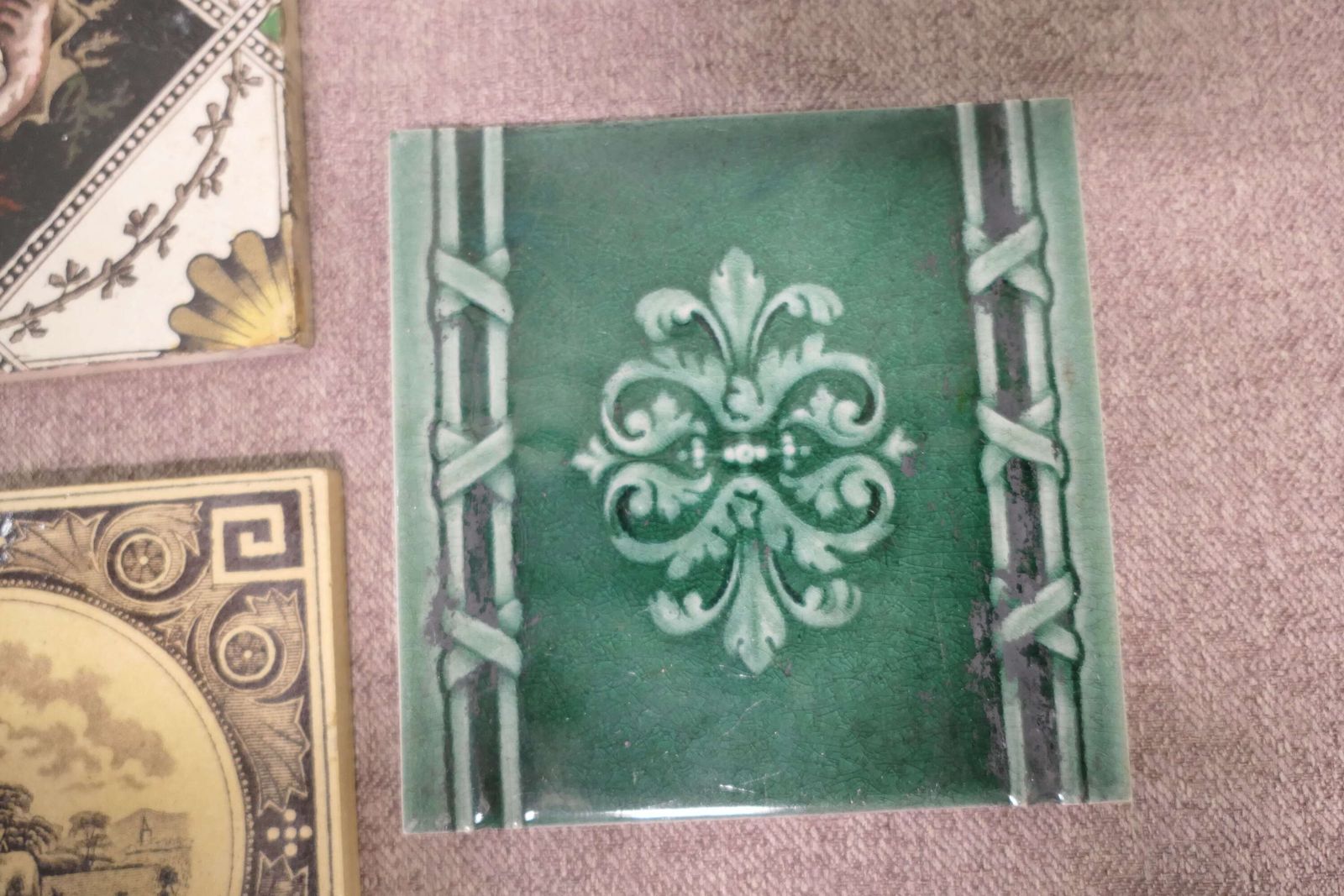A Collection Of Victorian Ceramic Tiles photo buy