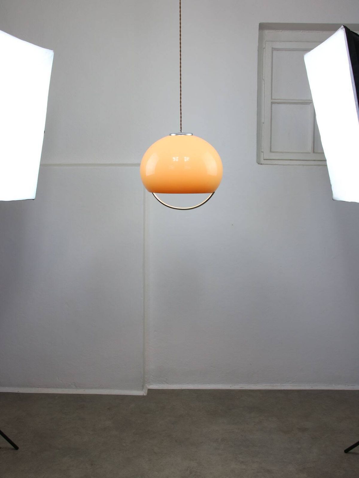 639.0 Space Age Italian Jolly Pendant Lamp From Guzzini photo