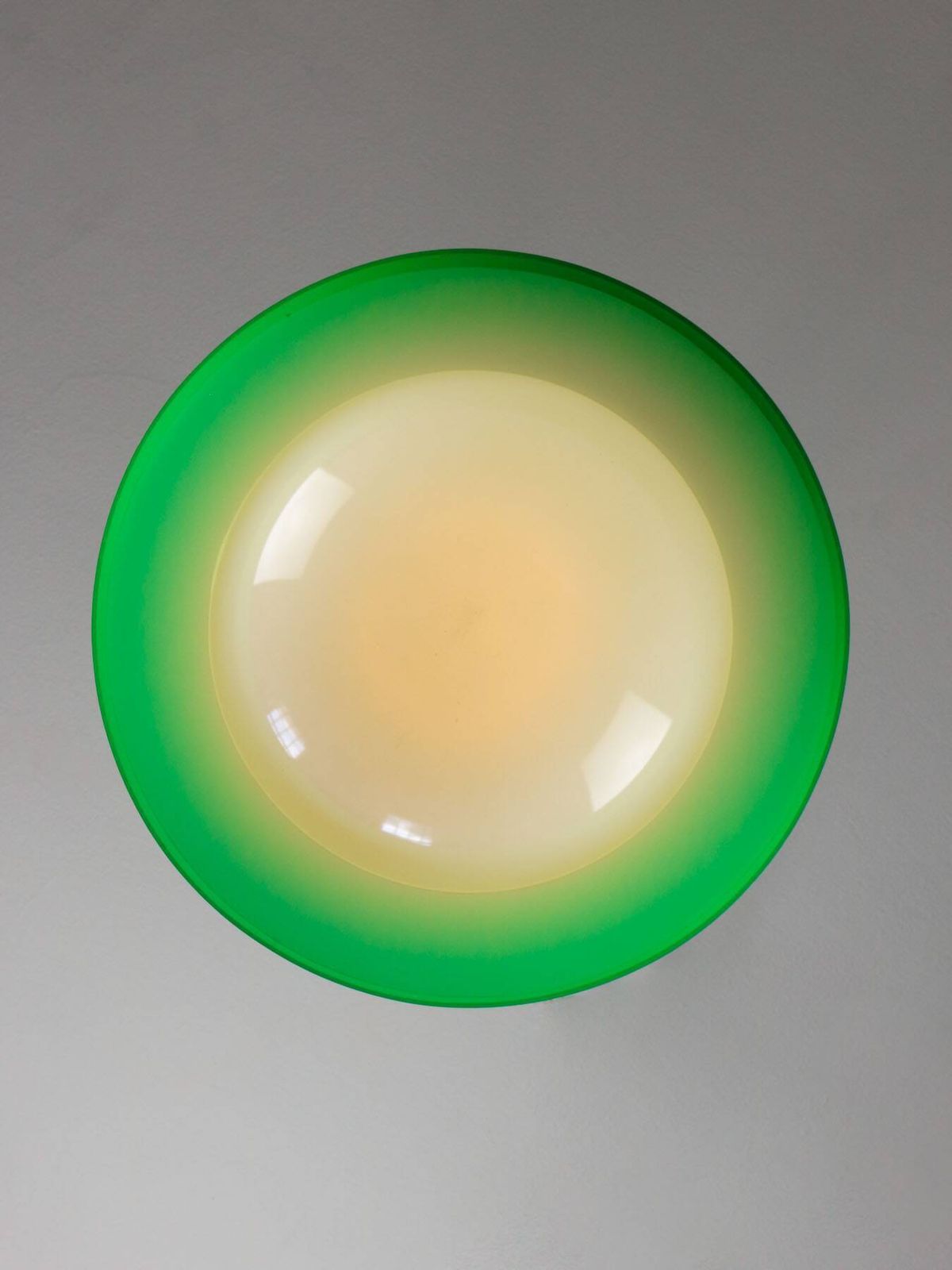 photo furniture Italian Space Age Pendant In Brass And Acrylic Glass, 1970s