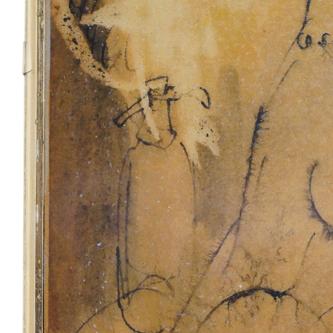 940.0 Giovanni Battista De Salvo, Ink On Masonite, 1950s photo
