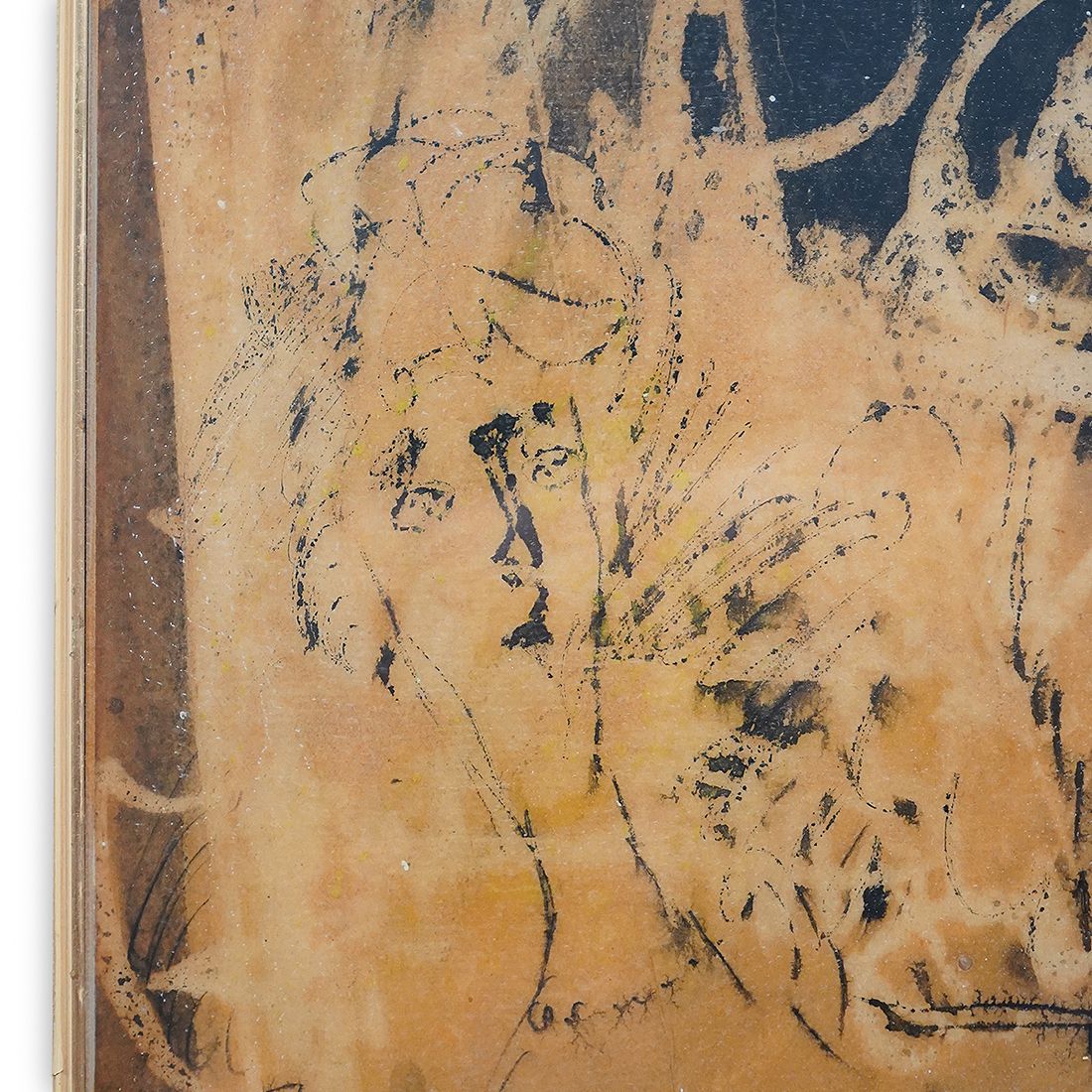 photo vinterior Giovanni Battista De Salvo, Ink On Masonite, 1950s