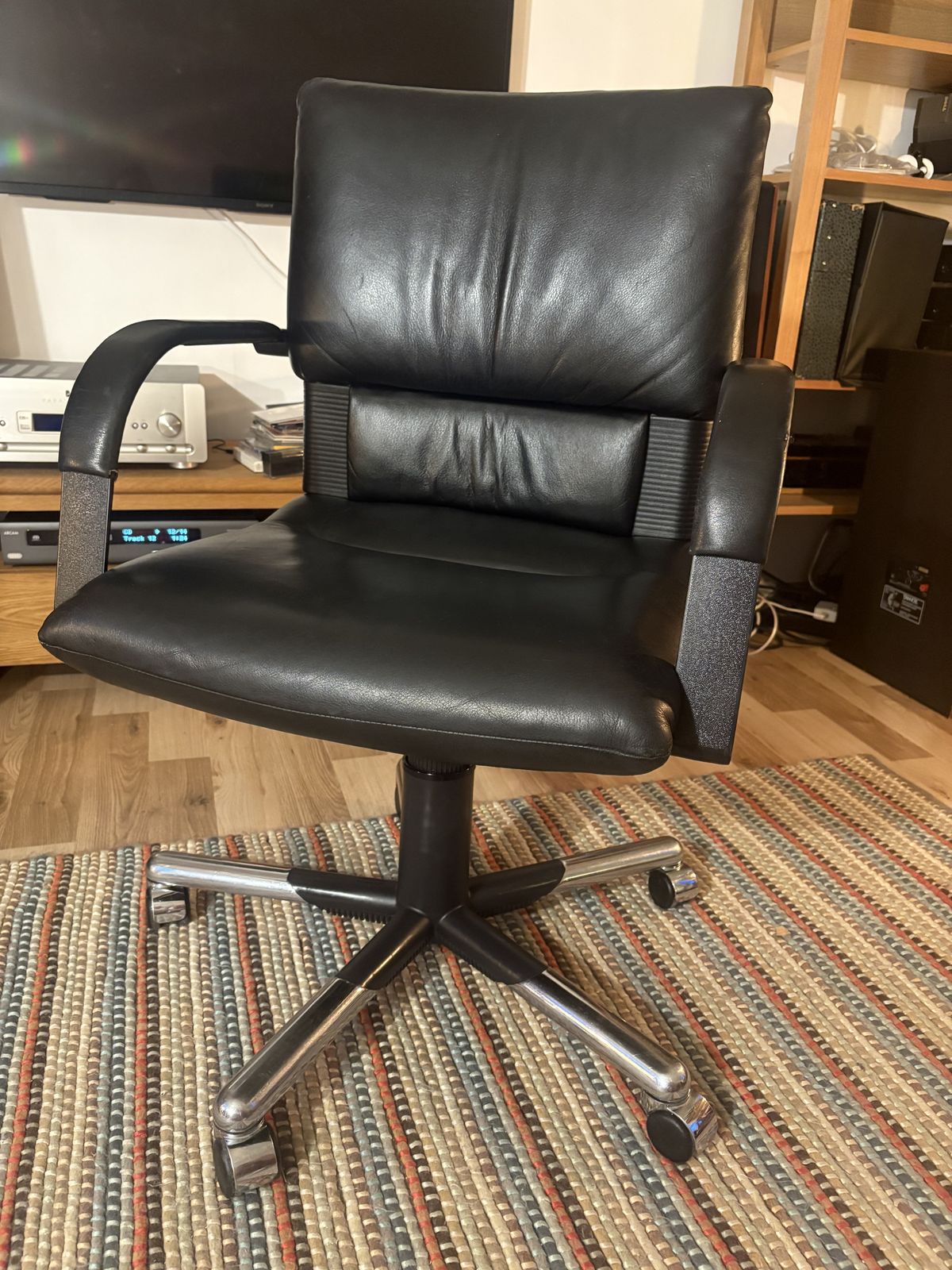 Mario Bellini Vitra Figura Bescu Italian Leather Executive Office Chair
