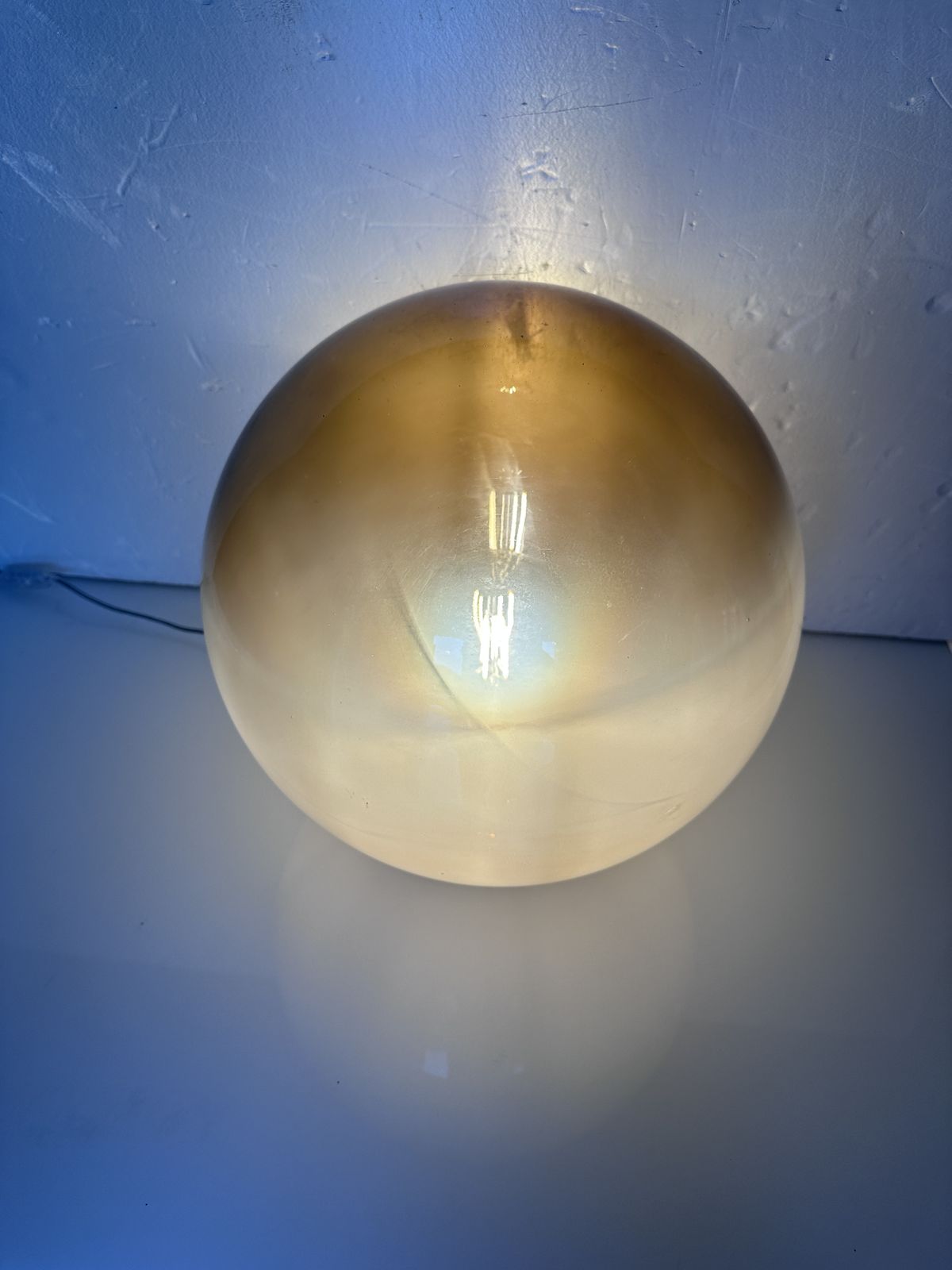 Italian Table Lamp Murano Glass By Simoeng In Varnished Fume' photo vinterior