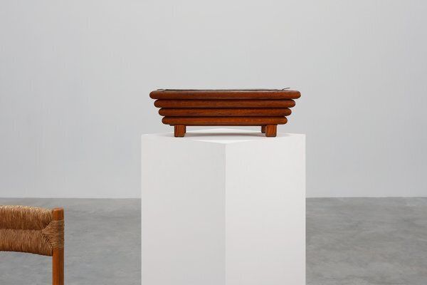 Art Deco Rectangular Planter In Wood, France, 1920 photo for sale