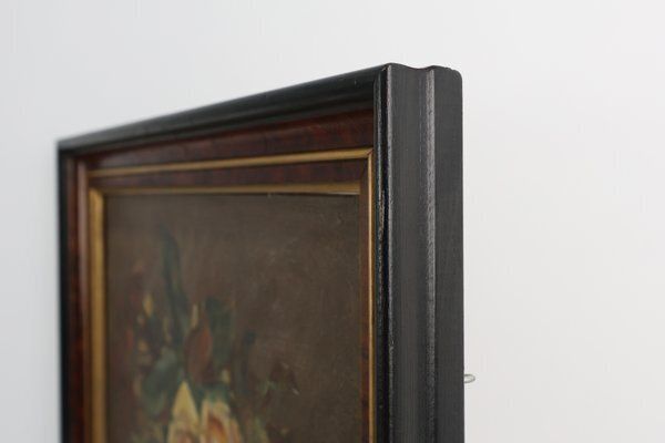 French Artist, Still Life Of A Vase With Flowers, 1940s, Oil On Canvas, Framed photo buy