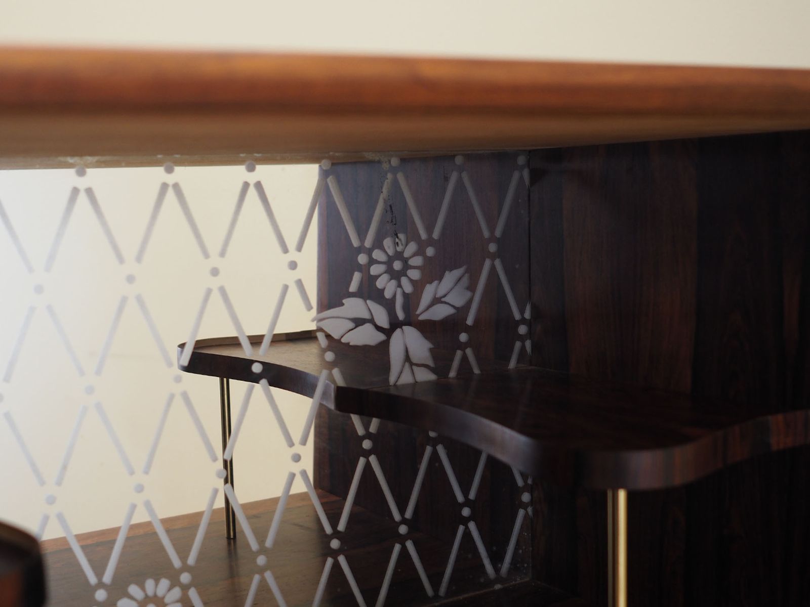 photo furniture Teakhouten Highboard, Deens Design, Jaren 1970, Productie: Denemarken
