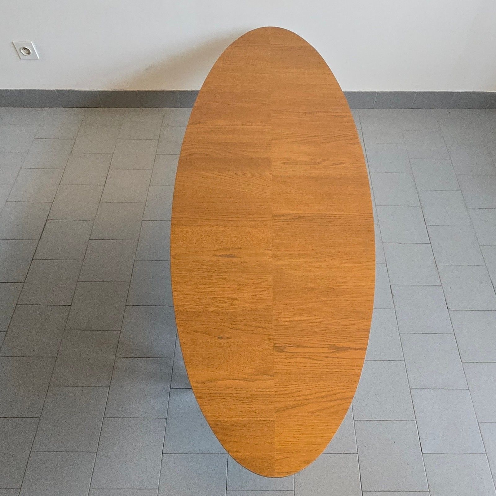 Vintage Scandinavian Surfboard Coffee Table 170cm Long Teak & Walnut 1990 photo buy