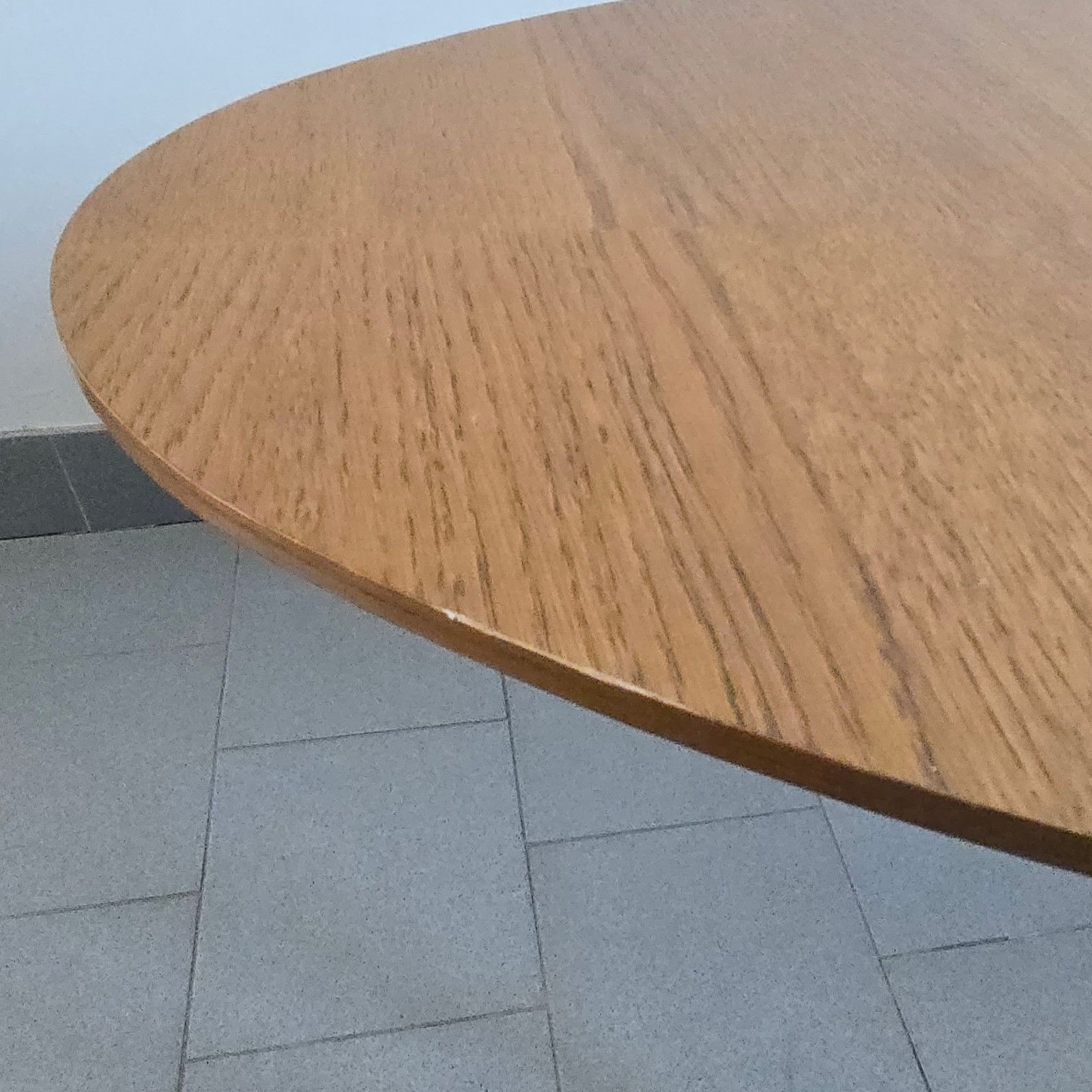 photo for sale Vintage Scandinavian Surfboard Coffee Table 170cm Long Teak & Walnut 1990