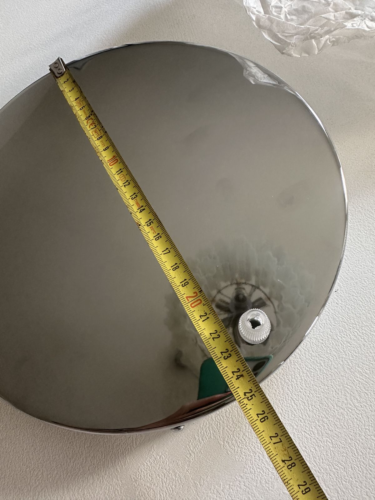 Murano Glass "Ice" Chandelier Hammered Clear Glass In Polish Kromo Ring With Strip Led photo vintage
