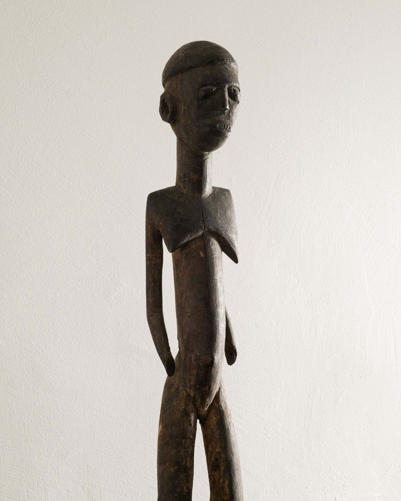 Wooden Tribal Art Lobi Female Figure, Burkina Faso 1940s photo furniture